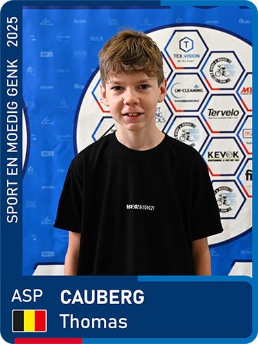 CAUBERG Thomas seizoen 2025 Sport en Moedig Genk