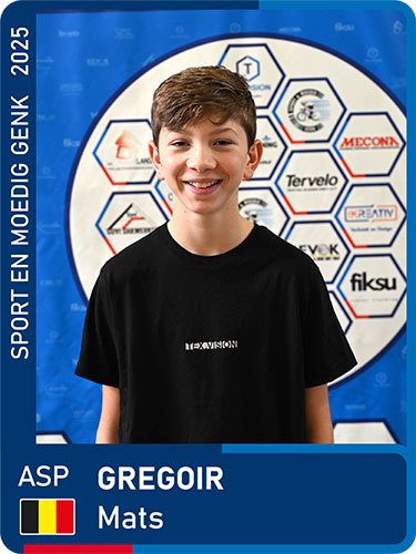 GREGOIR Mats seizoen 2025 Sport en Moedig Genk