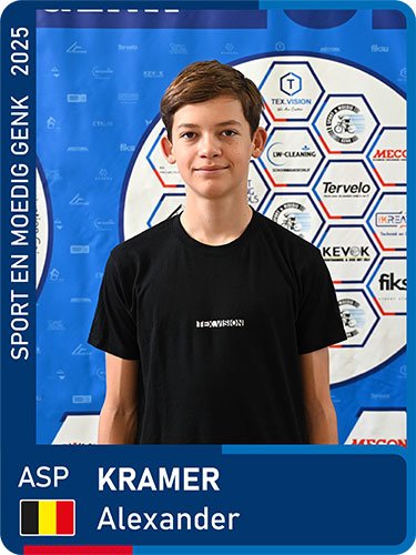 KRAMER Alexander seizoen 2025 Sport en Moedig Genk