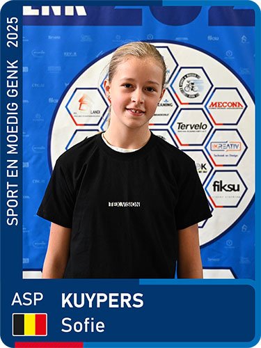 KUYPERS Sofie seizoen 2025 Sport en Moedig Genk