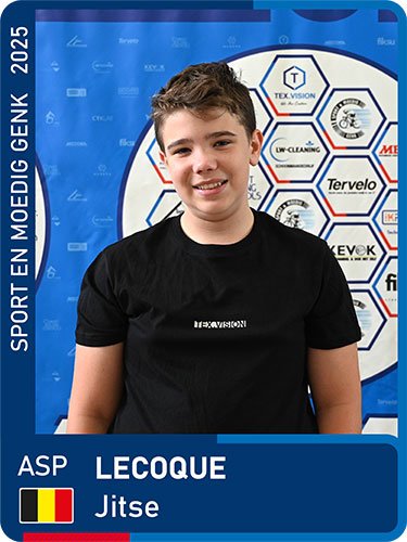 LECOQUE Jitse seizoen 2025 Sport en Moedig Genk