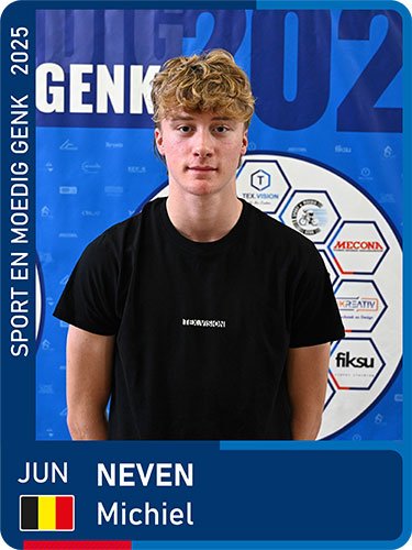 NEVEN Michiel seizoen 2025 Sport en Moedig Genk