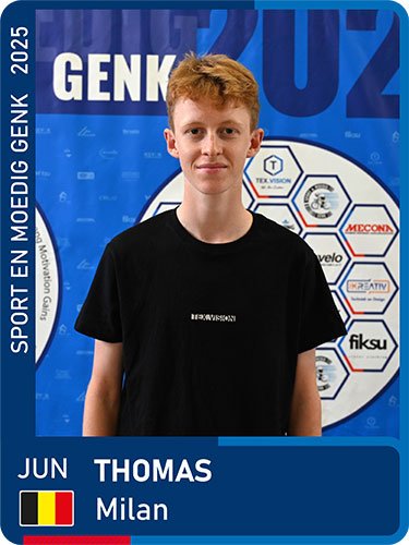 THOMAS Milan seizoen 2025 Sport en Moedig Genk