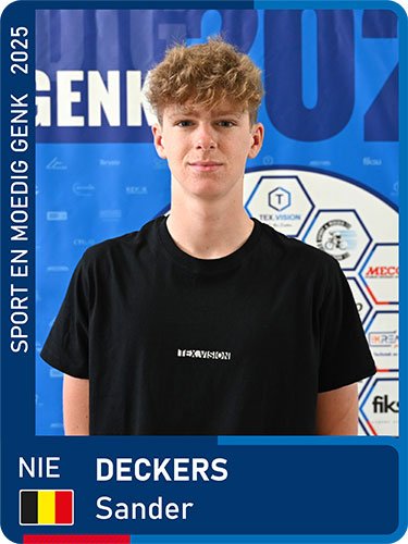 DECKERS Sander seizoen 2025 Sport en Moedig Genk